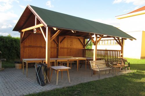 Pergola smrk - krytina šindel pásový